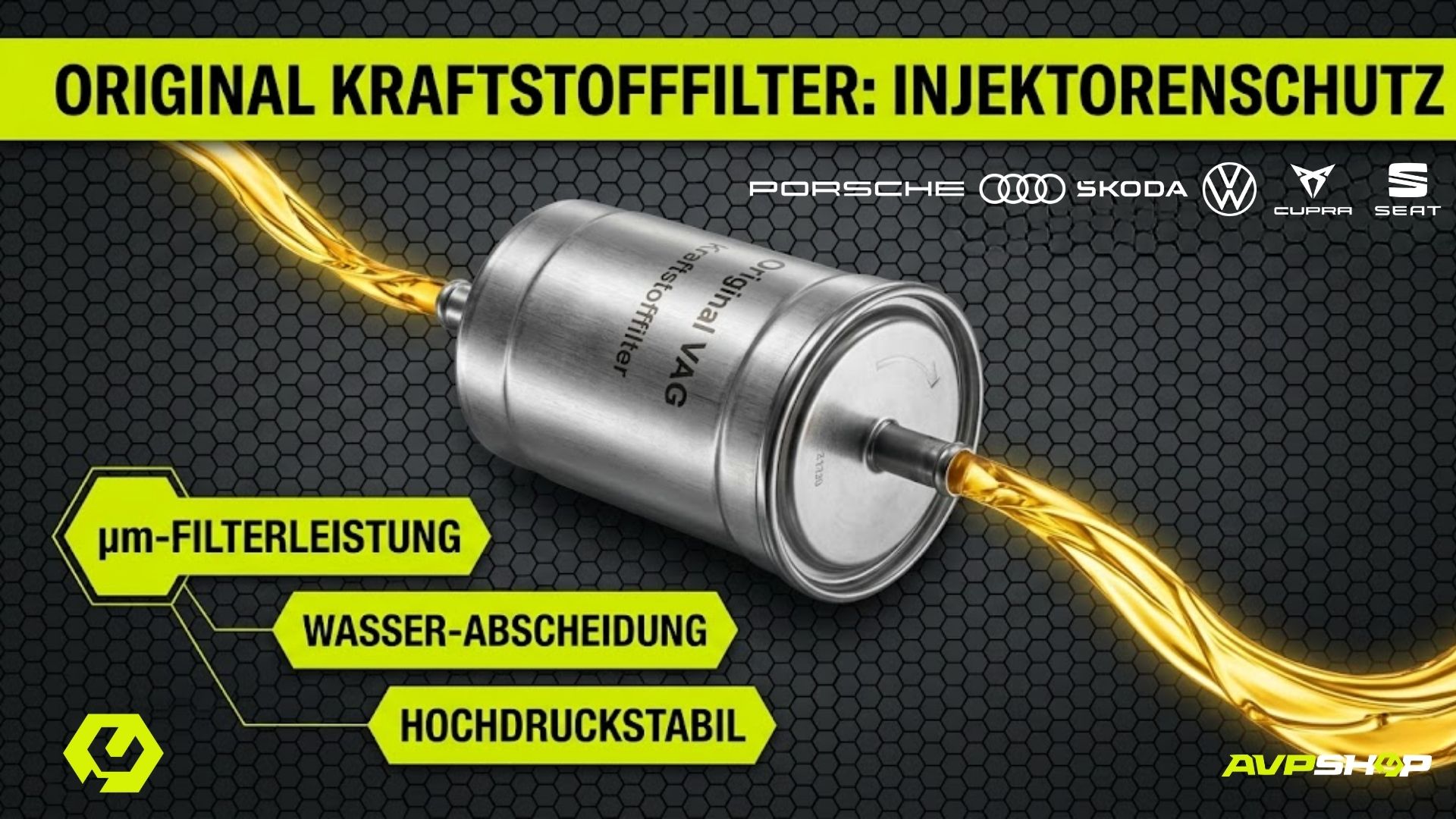 Original VAG Kraftstofffilter Diesel Benzin für Audi VW Seat Skoda