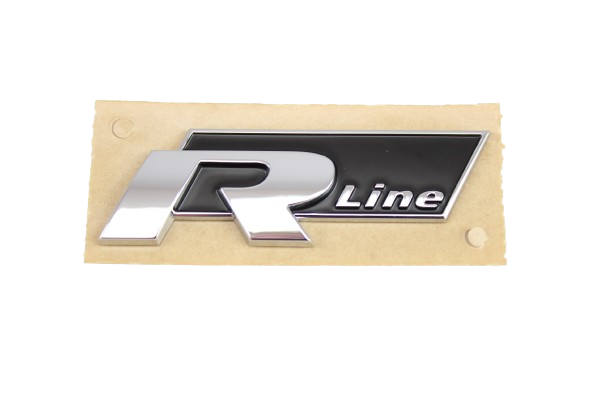 Original VW R-Line Schriftzug, selbstklebend, Plakette links / rechts