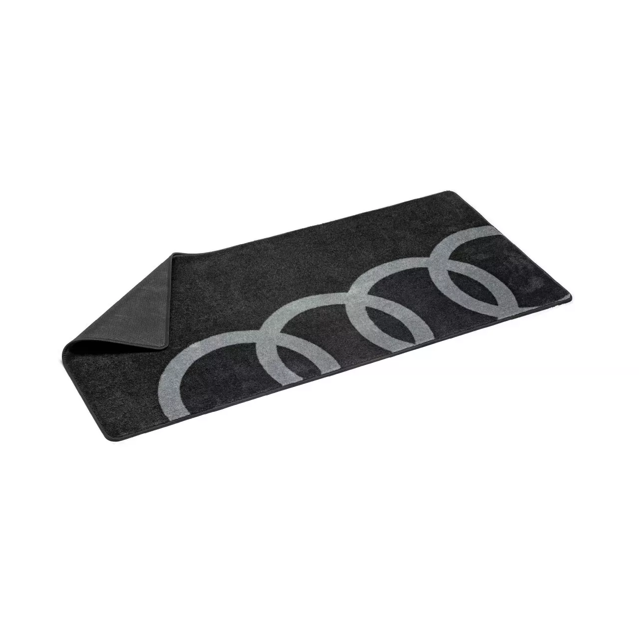 Original Audi Garagenteppich mit Audi Ringen Design