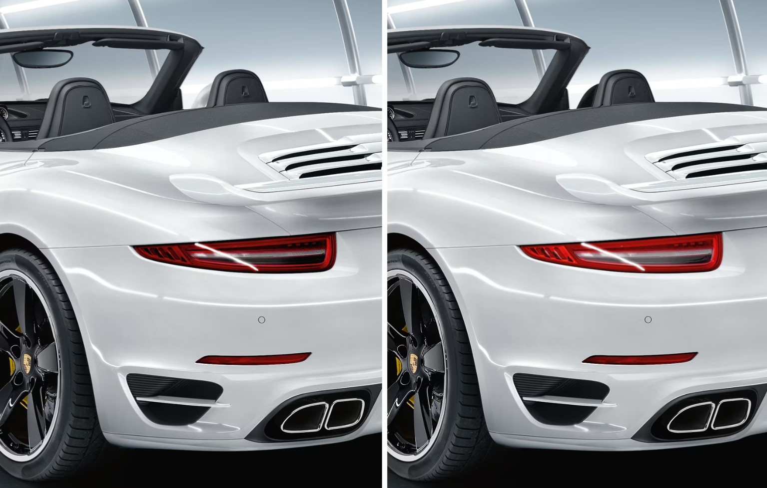 Original Porsche Heckleuchten (abgedunkelt, L+R) für 991-1 - 99104490120