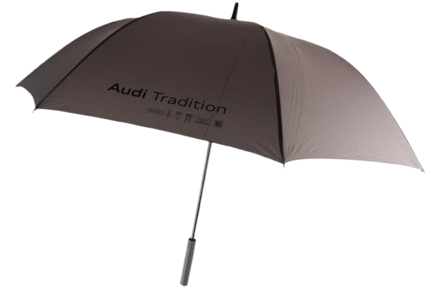 Original Audi Tradition Automatik Schirm, grau