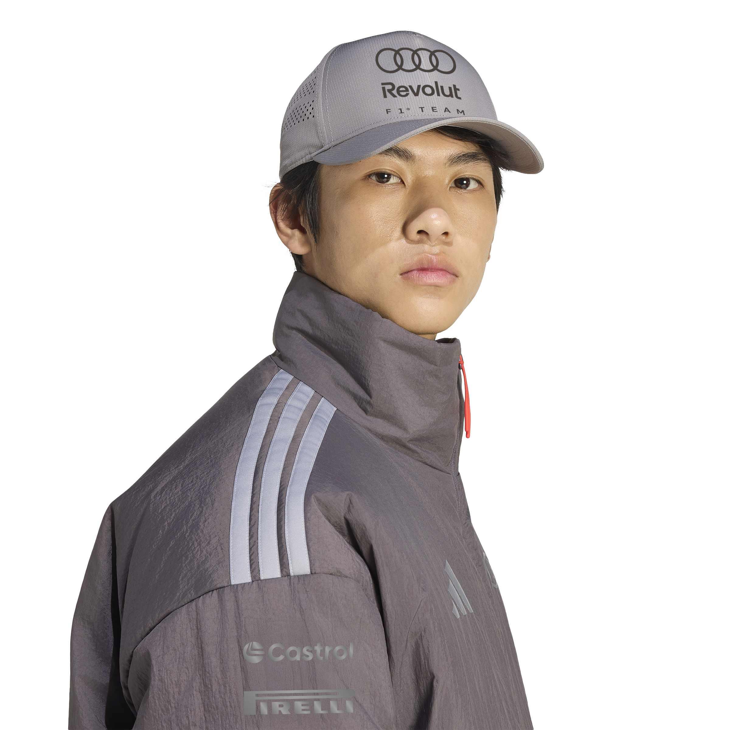 Original Audi Formel 1 Engineers Padded Jacket grau, Herren - 31326024-Konfig