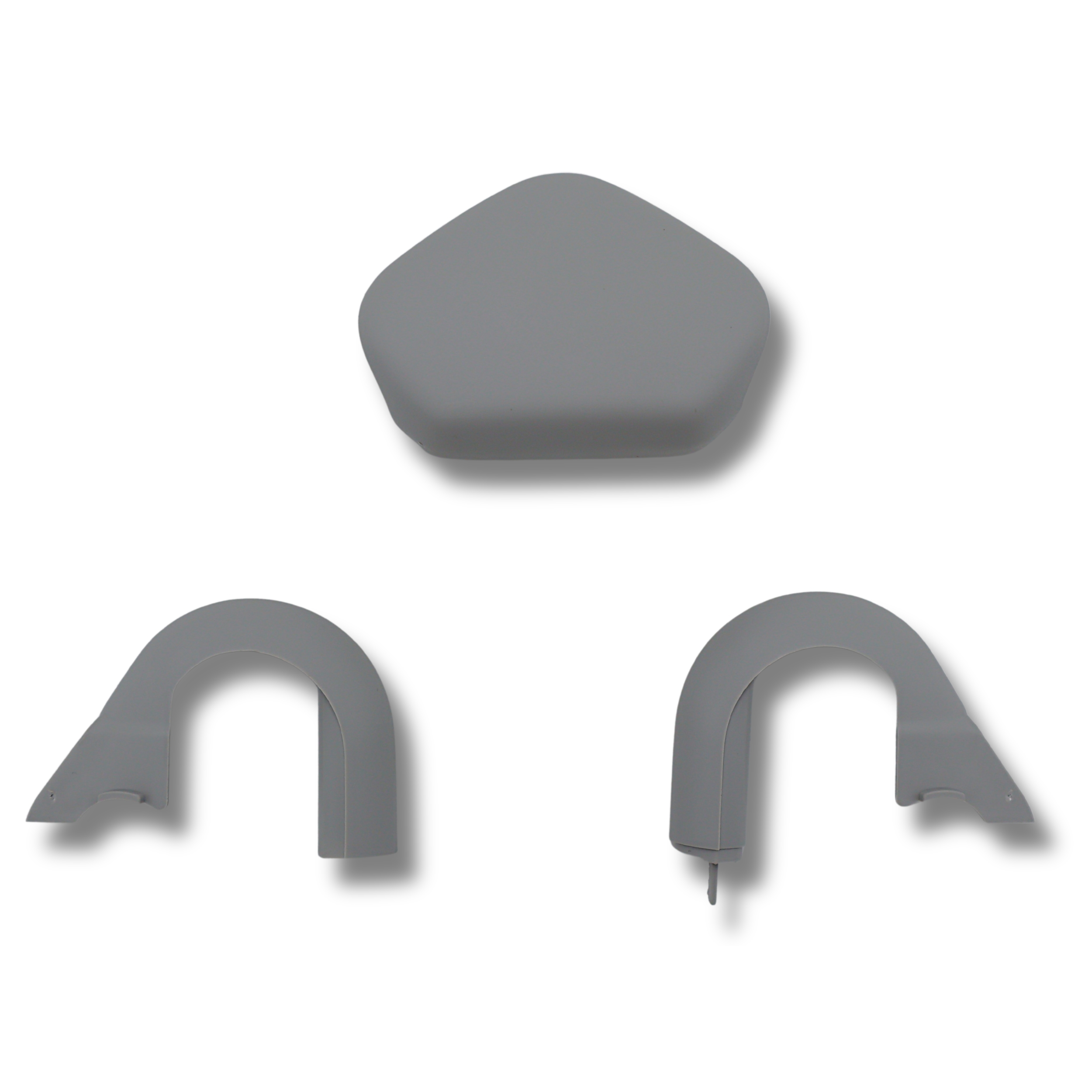 Original VW Beetle Caddy Golf Polo Transporter Abdeckkappe Gurthalter, perlgrau