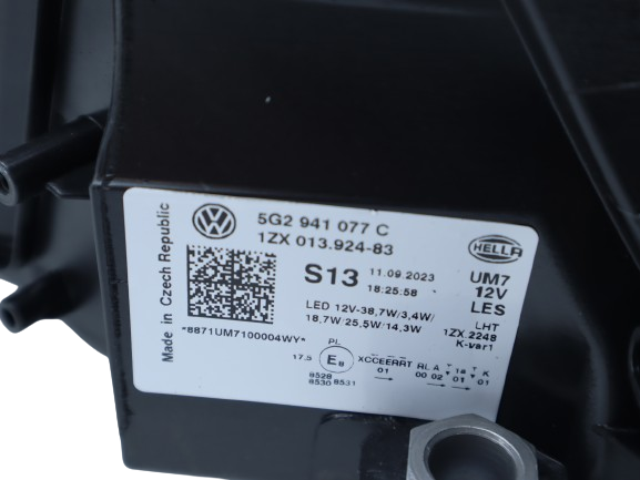 Original VW Golf R LED-Scheinwerfer links, rechtslenker