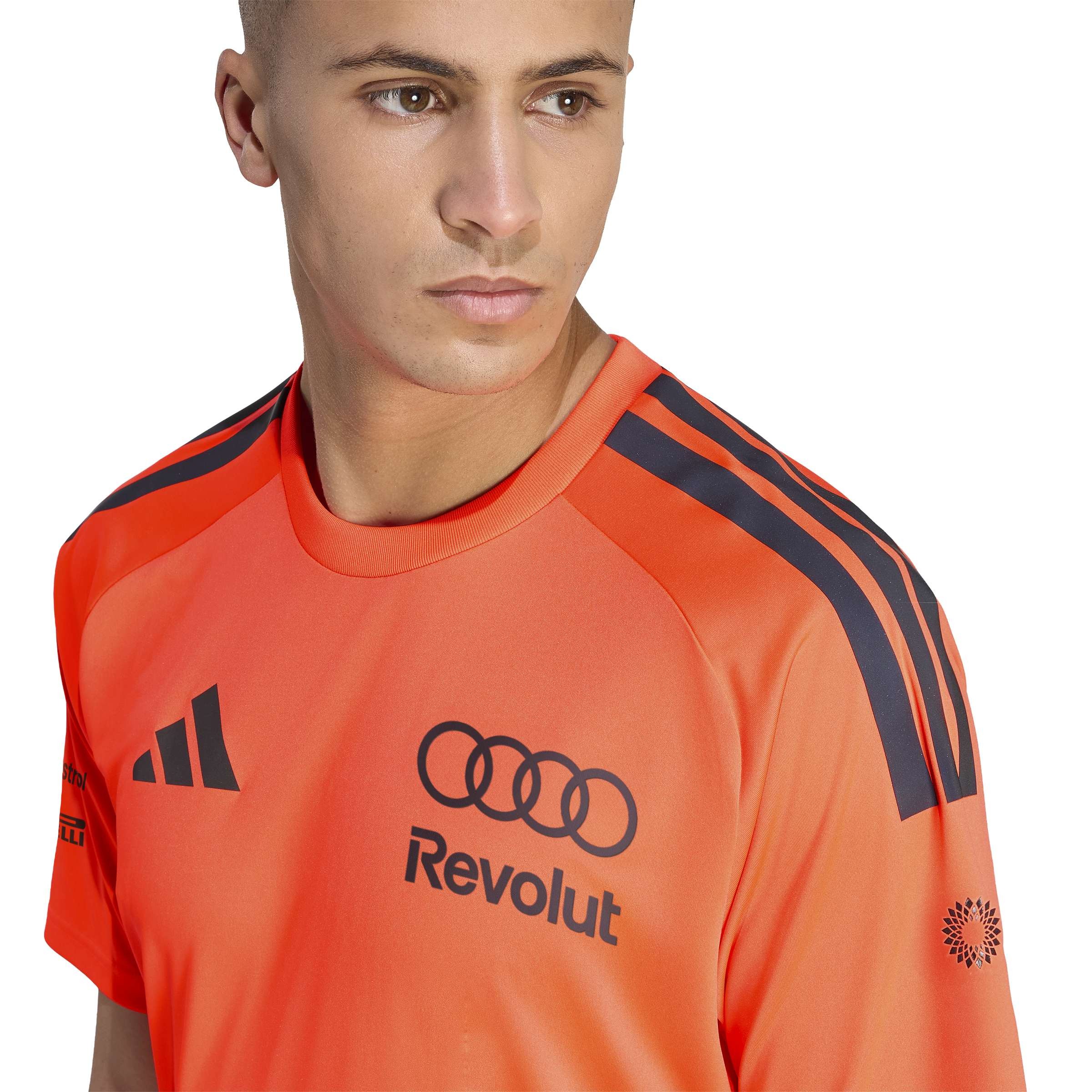 Original Audi Formel 1 Mechanics Set up T-Shirt, Herren, Orange 31326045-5