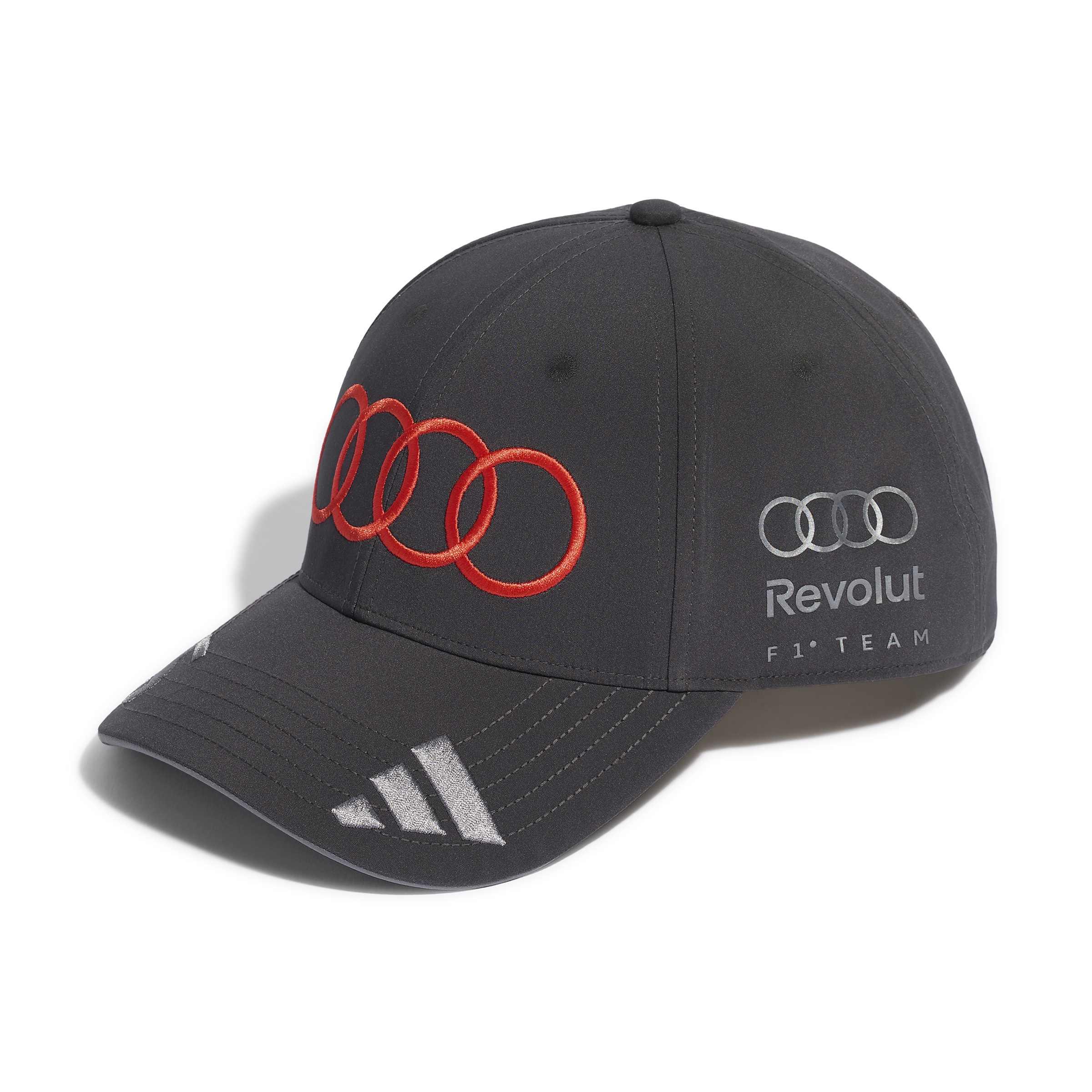 Original Audi Formel 1 Fan Cap Bortoleto schwarz - grau - 31326018-Konfig