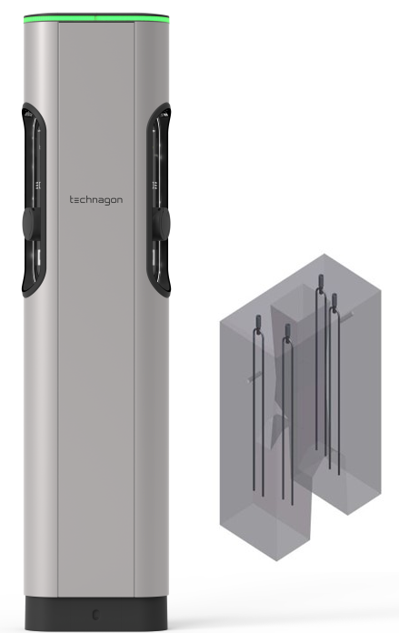 Technagon TEP4 inkl. Betonfundament