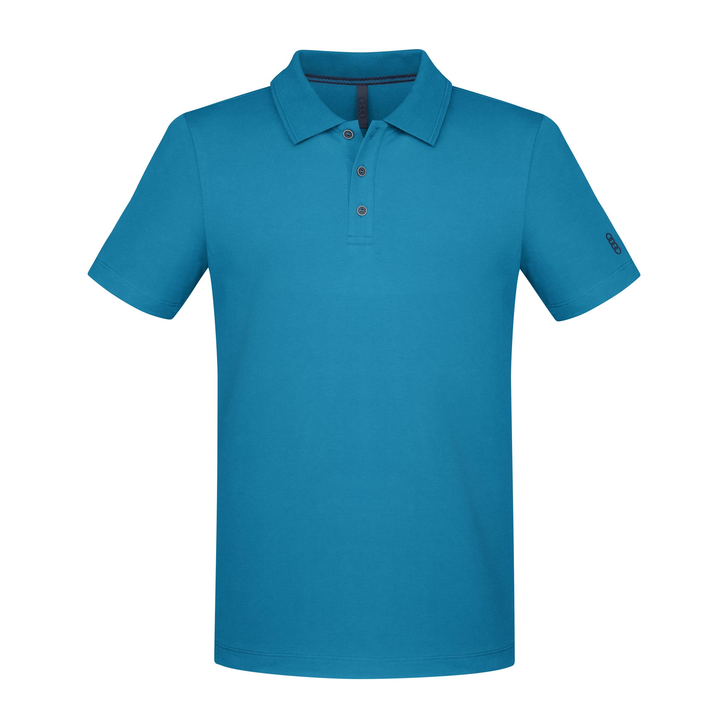 Original Audi Poloshirt, Herren, türkis