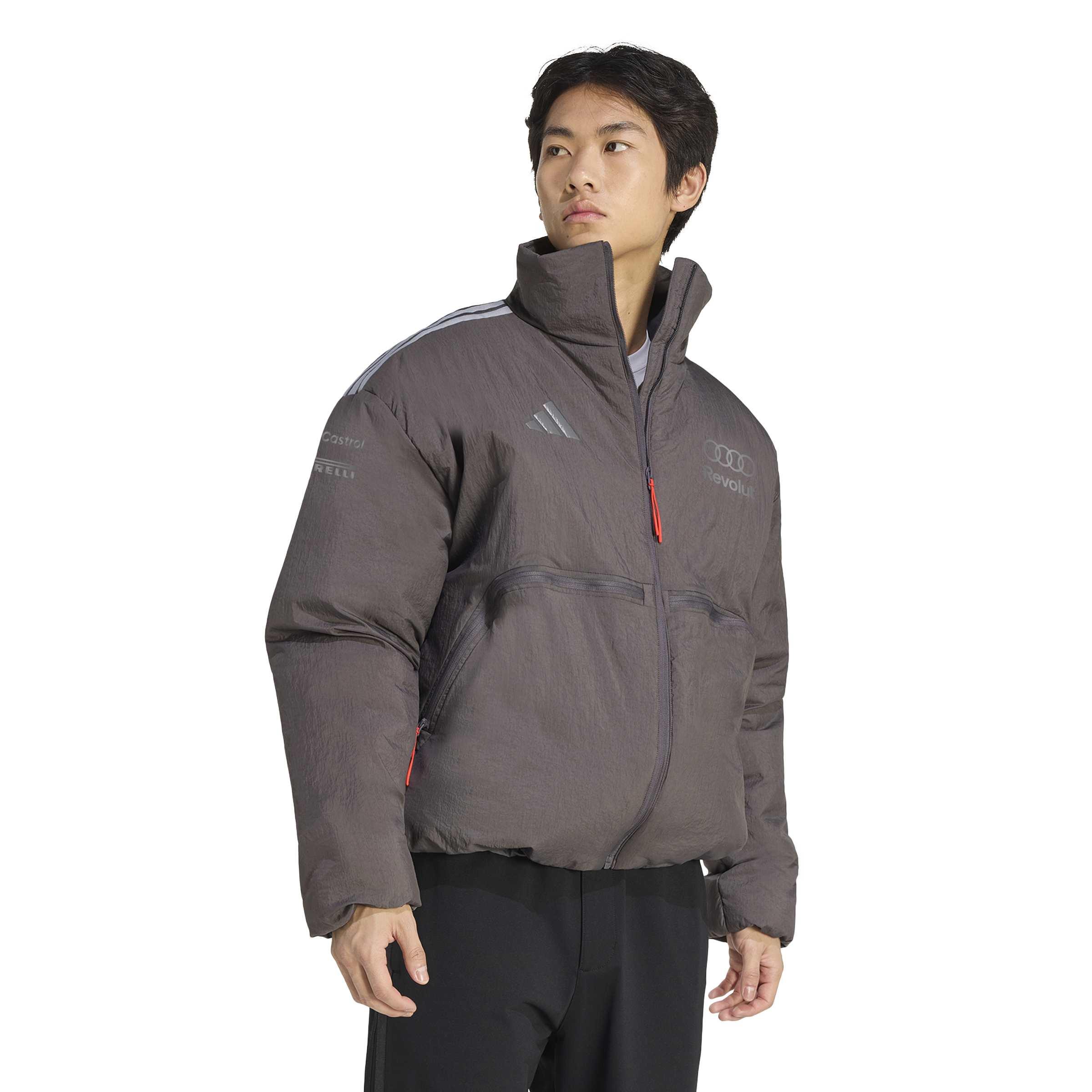 Original Audi Formel 1 Engineers Padded Jacket grau, Herren - 31326024-Konfig