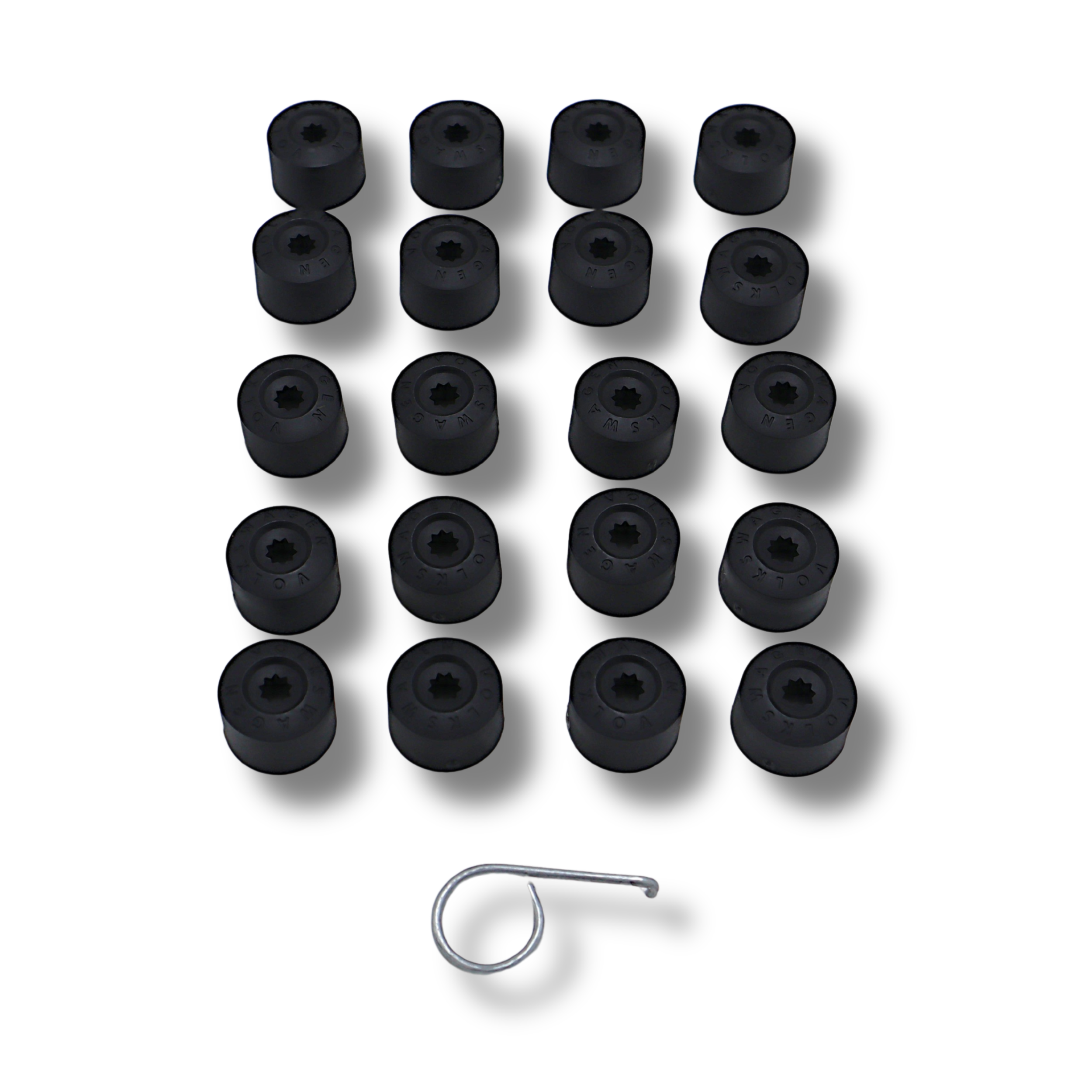 Original Abdeckkappen "SET" VW für Radschrauben Radschraubenkappe 7H0601173 9B9 / 6X0012243