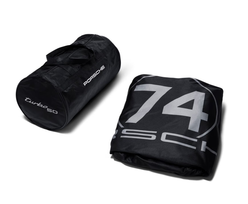 Original Porsche Indoor-Car-Cover "turbo 50" inklusive Lenkrad-Cover - 99204401213