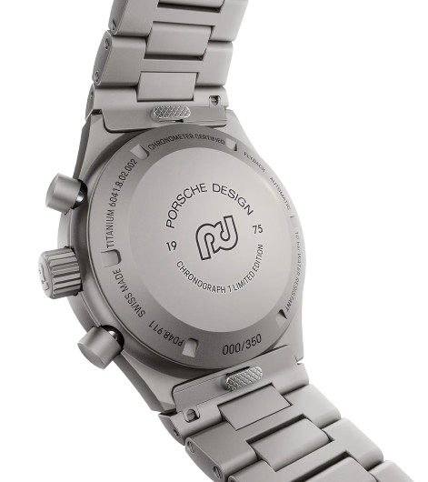 Original Porsche Chronograph 1 Uhr Hnadgelenkuhr, silber - WAP0710310T075