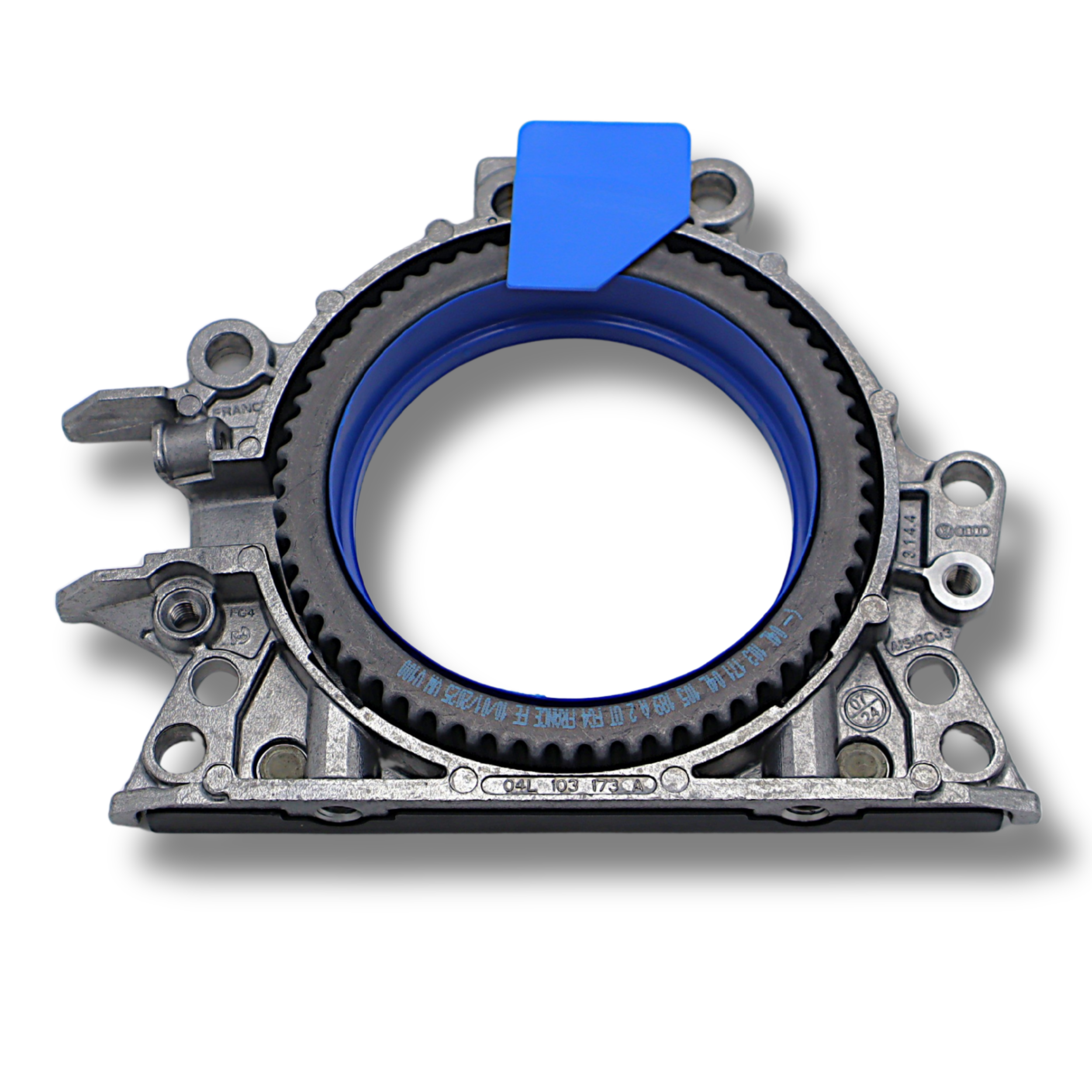 Original Audi A4 A6 VW Golf Passat Seat Alhambra Leon Skoda Octavia Superb Dichtflansch mit Dichtring und Impulsgeberrad hinten