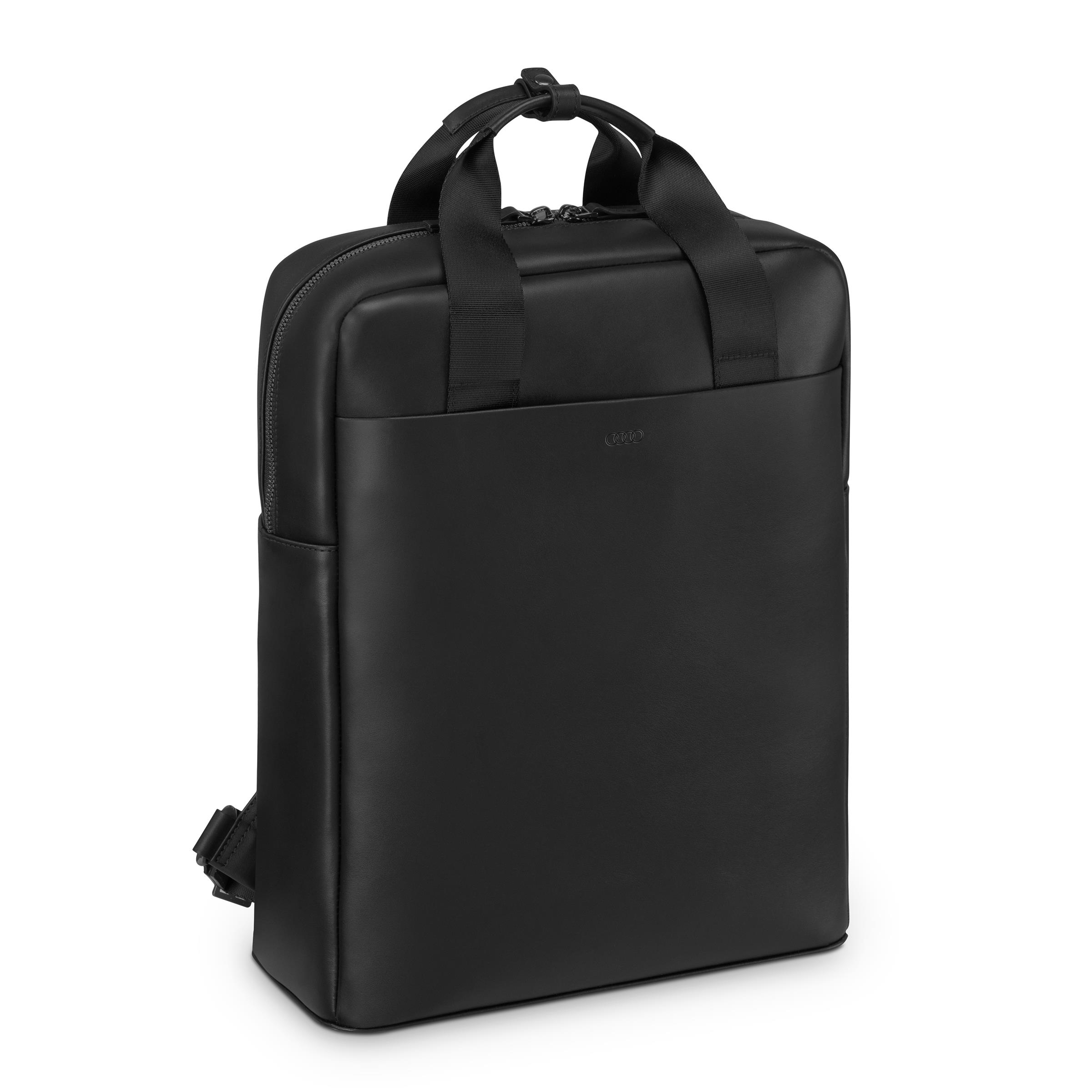 Original Audi Rucksack Leder, schwarz