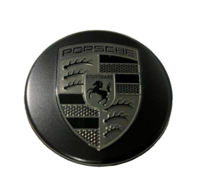 Original Porsche Radnabendeckel für Zentralverschluss in Turbonit - 9P1601349S JE1