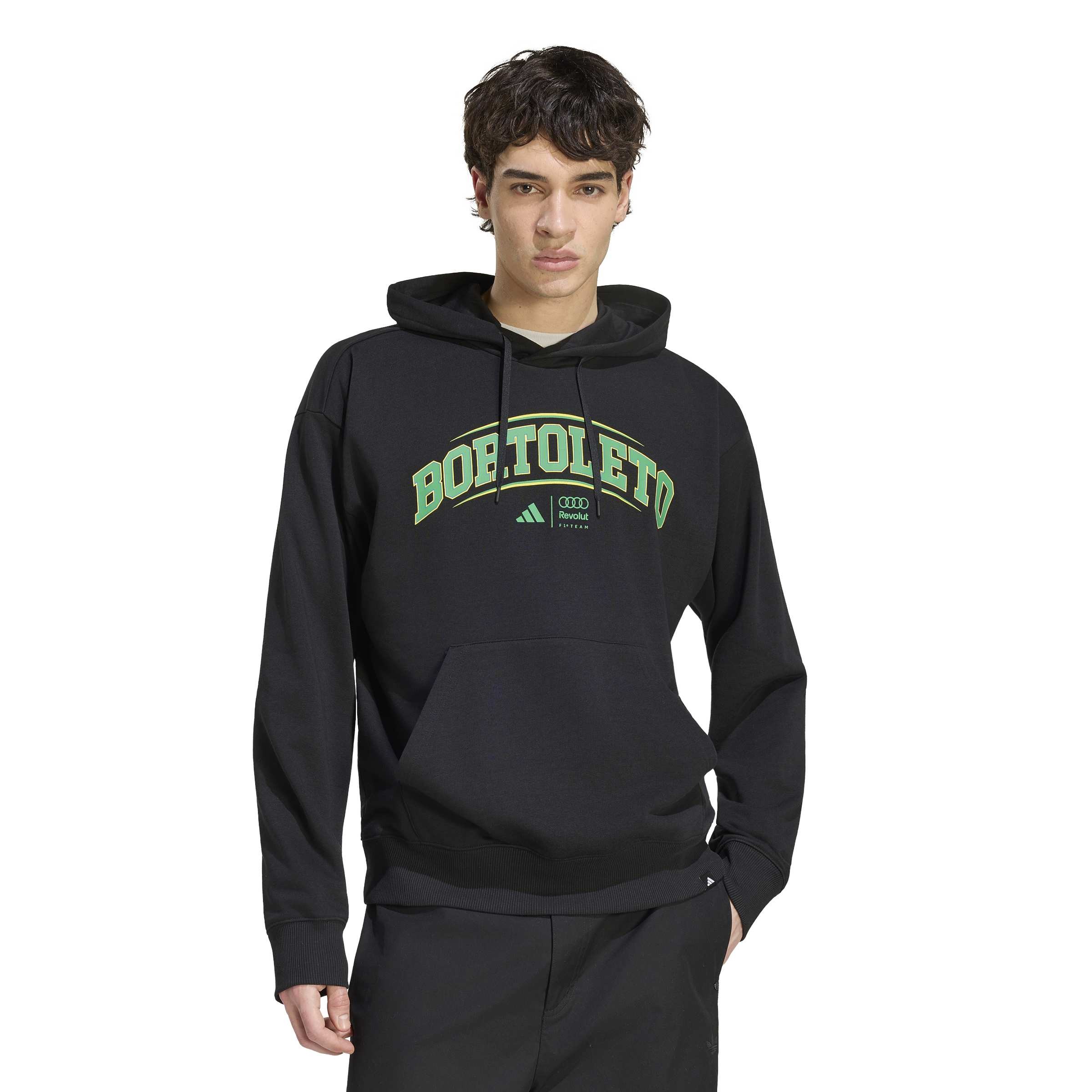 Original Audi Formel 1 Fan Hoodie Bortoleto III Herren, schwarz