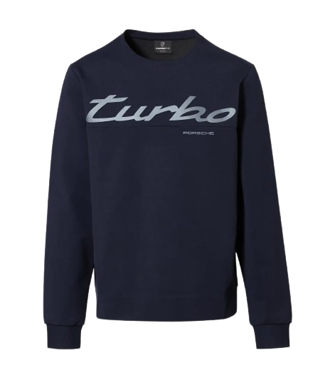 Original Porsche Sweatshirt Turbo, Unisex, dunkelblau -  WAP218-Konfig