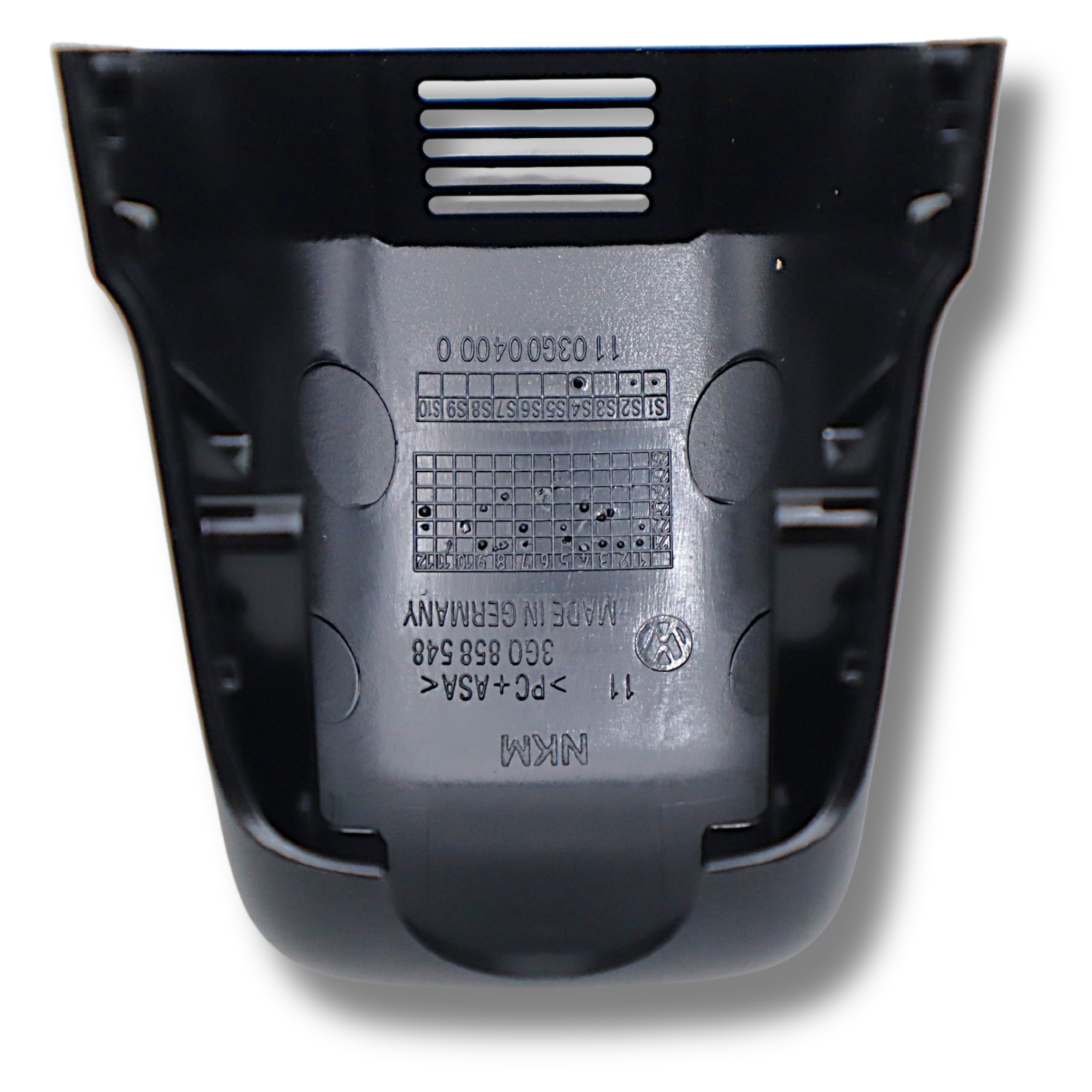 Original VW Passat Tiguan Seat Leon Ibiza Skoda Fabia Karoq Abdeckkappe Innenspiegel, satinschwarz