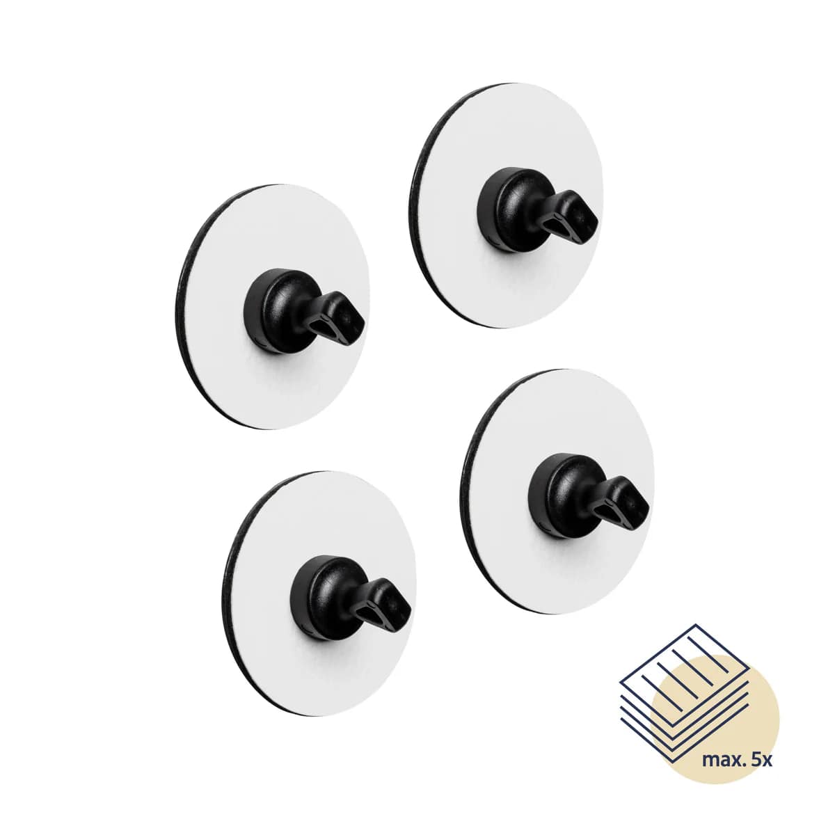 Silwy Magnet-Pins FLEX inkl. Metall-Nano-Gel-Pads WHITE