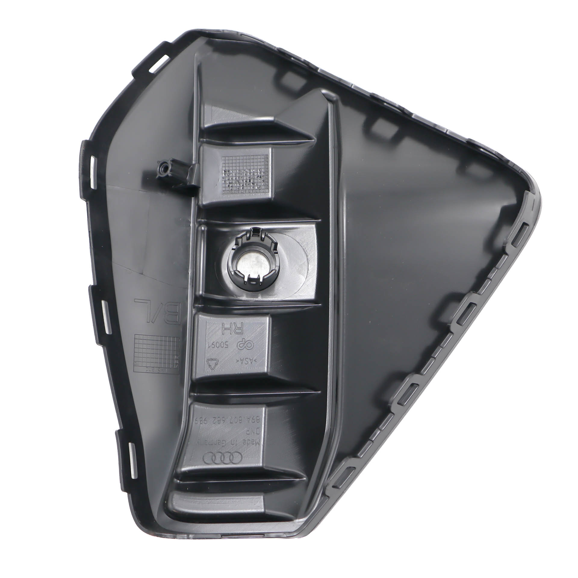 Original Audi Luftführungsgitter rechts satinschwarz - 89A8076829B9