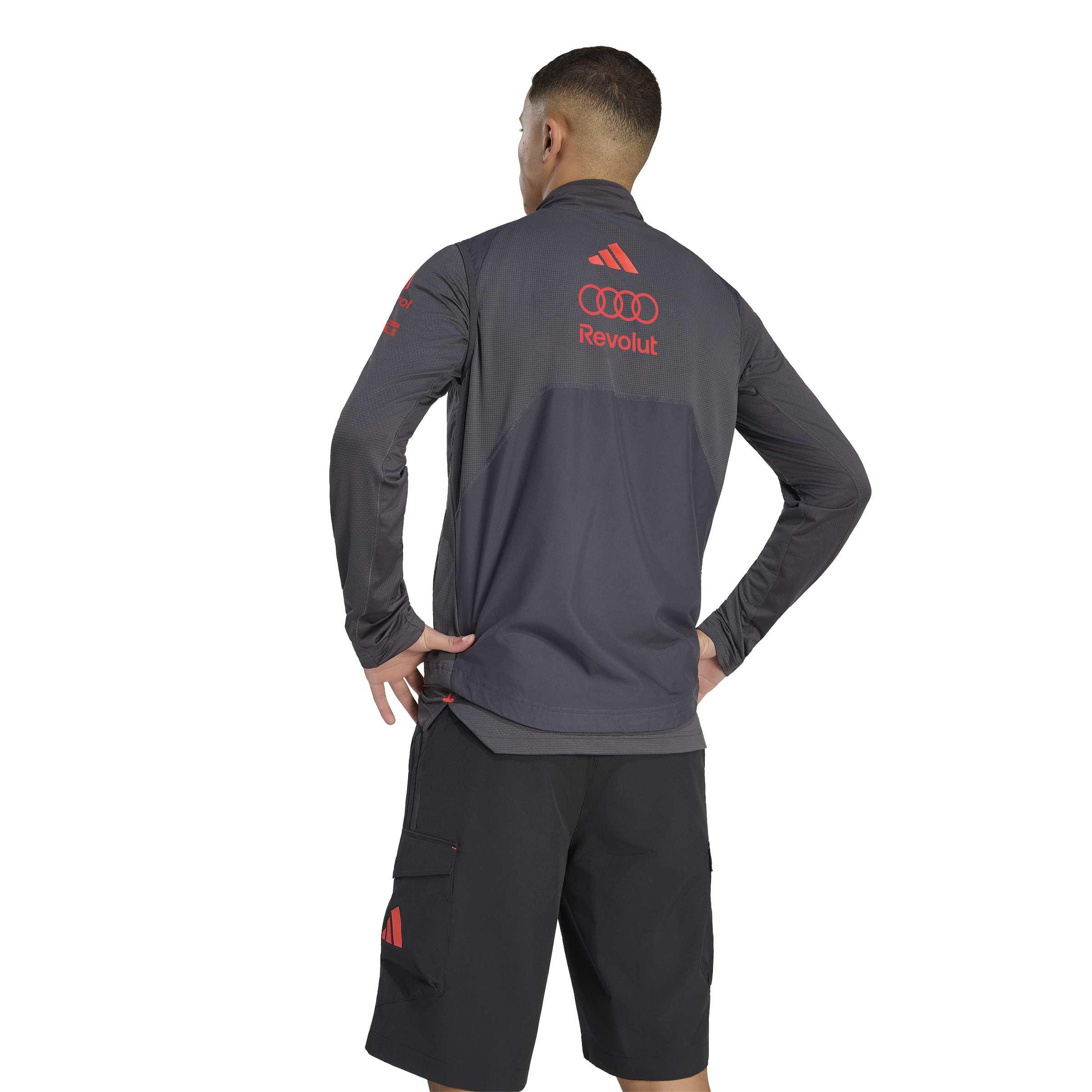 Original Audi Formel 1 Mechanics Paddet Vest, Herren, schwarz-grau 31326033-3