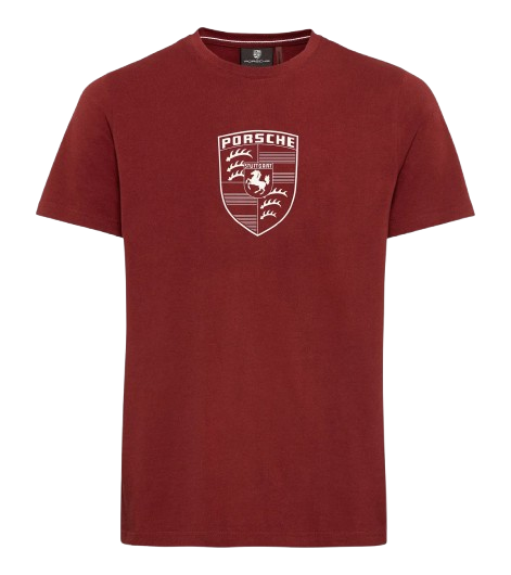 Original Porsche T-Shirt Wappen, rot - WAP671-Konfig