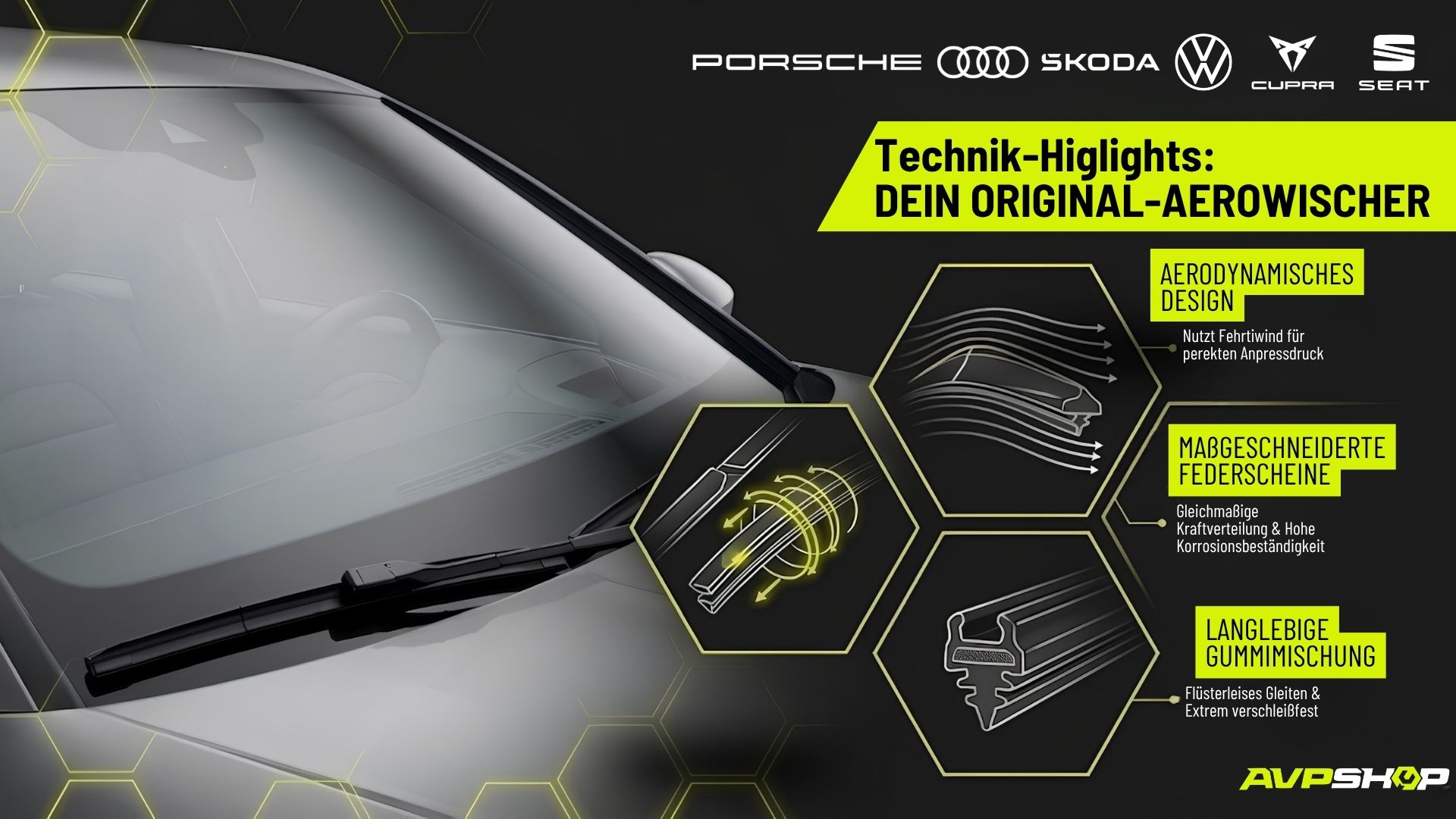 Original VAG Scheibenwischer Technik und Vorteile