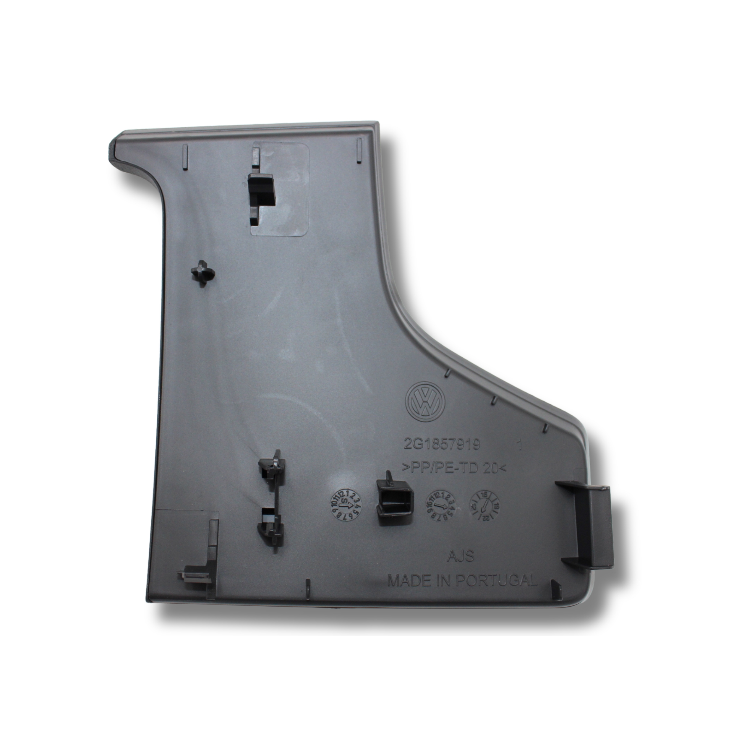 Original VW Polo Taigo Abdeckung für Sicherheitsträger unten schwarz