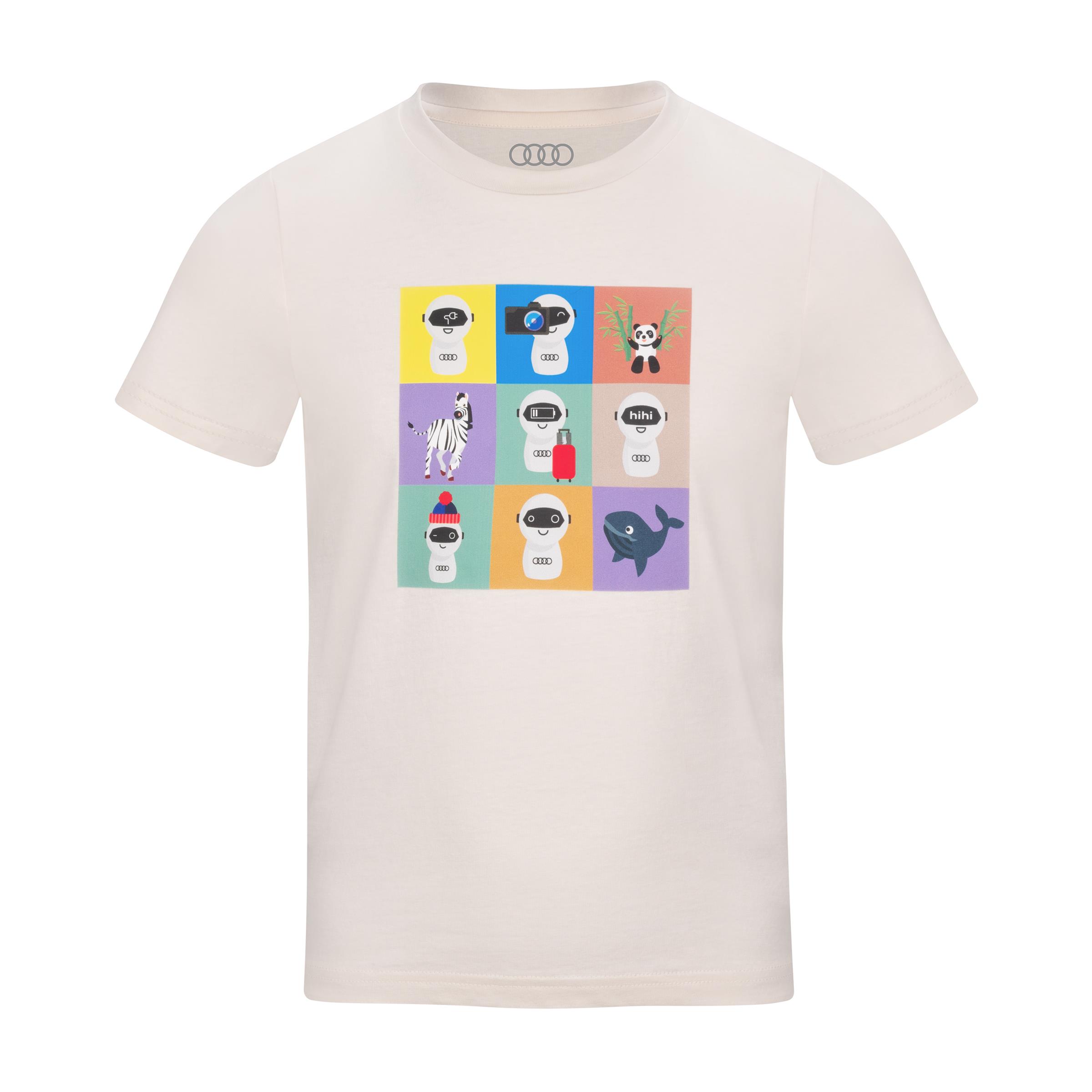 Original Audi T-Shirt ADUI, Kinder, natur