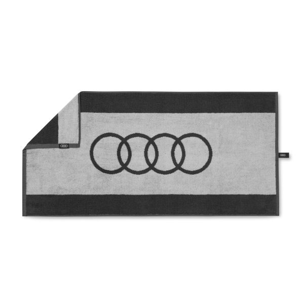 Original Audi Badehandtuch, dunkelgrau, 80x150cm