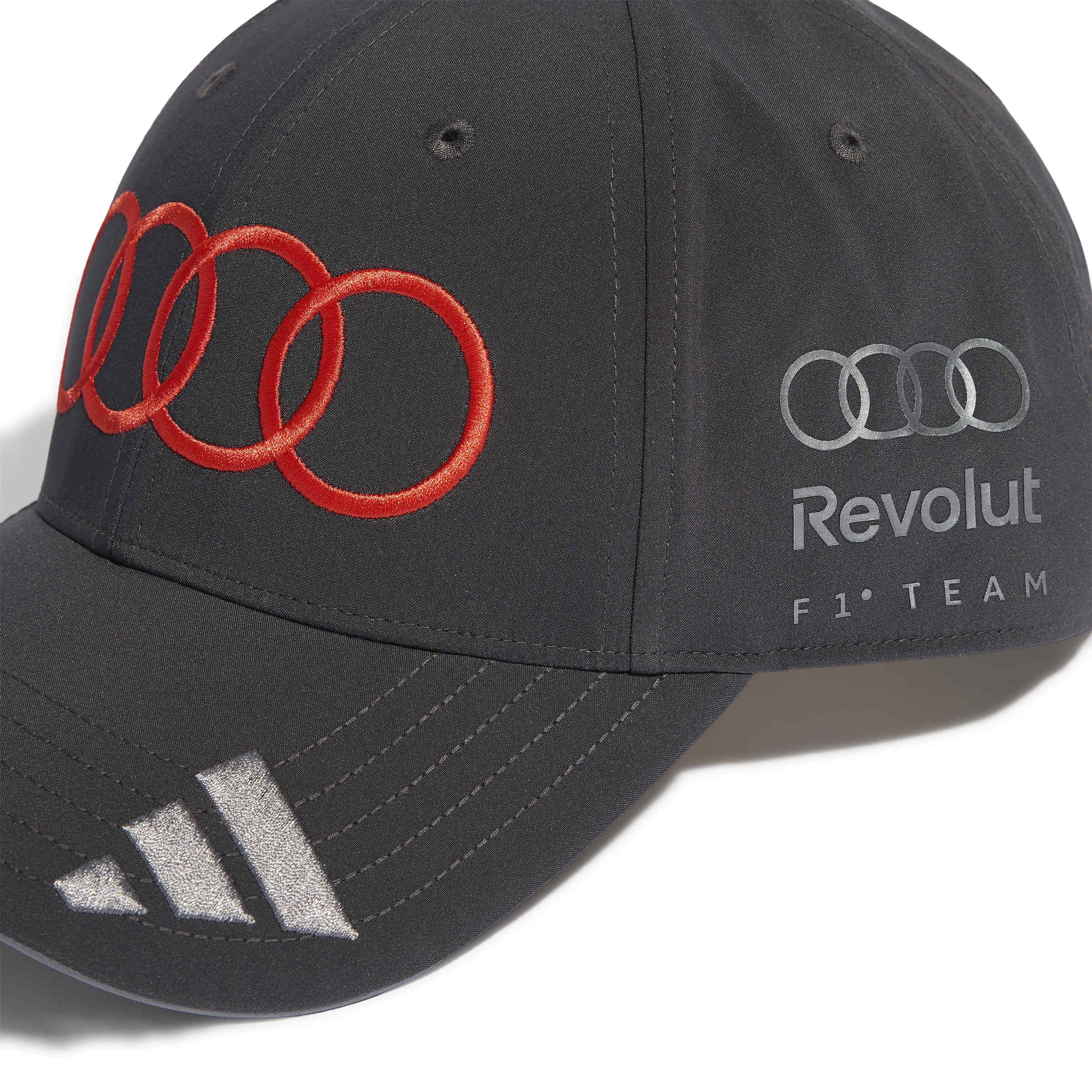 Original Audi Formel 1 Fan Cap Bortoleto schwarz - grau - 31326018-Konfig
