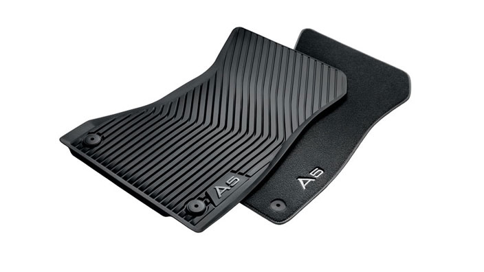 Original Audi A5 (F5) Coupe / Cabrio Gummifußmatten vorne Allwettermatten