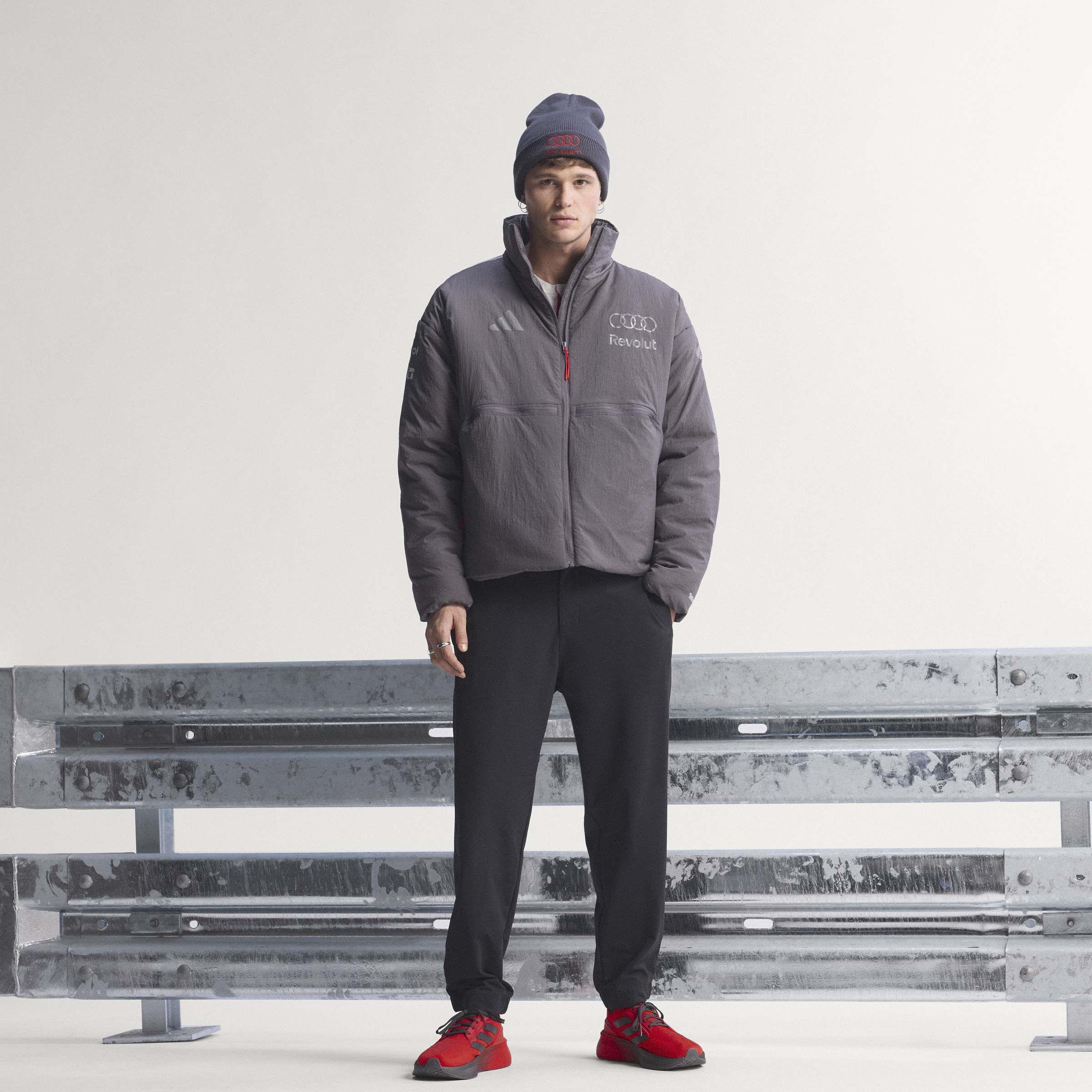 Original Audi Formel 1 Engineers Padded Jacket grau, Herren - 31326024-Konfig