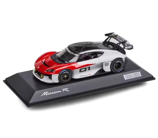 Original Porsche Mission R 2021 Ltd. Modellauto 1:43, rot-weiß - WAP0208020P0MR