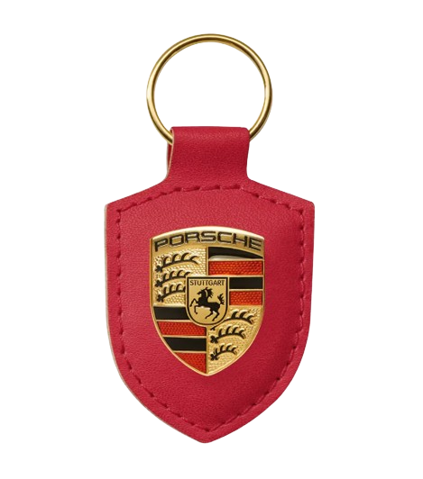 Porsche Schlüsselanhänger Rot - Wappen