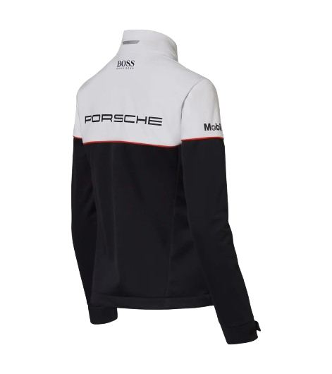 Original Porsche Softshelljacke Motorsport - Damen, weiß-schwarz- WAP4360-Konfig