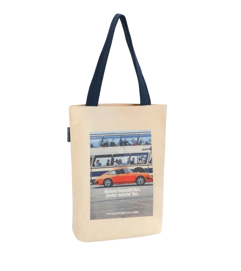 Original Porsche Canvas Bag Retro Tasche,  beige - WAP8100010TFWR