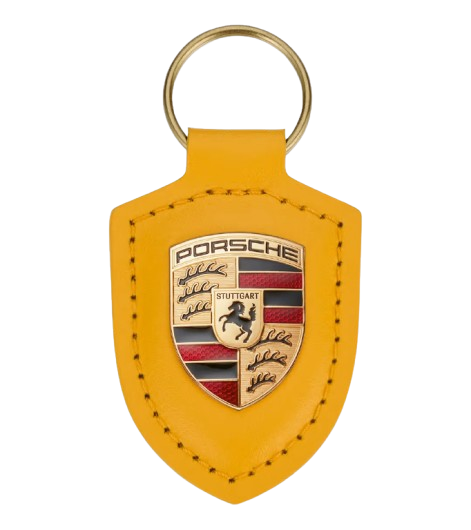 Original Porsche Schlüsselanhänger Wappen - AHEAD, gelb - WAP05065126WSA