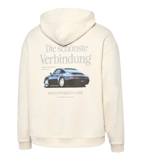 Original Porsche Retro Hoodie - Unisex, beige - WAP814-Konfig