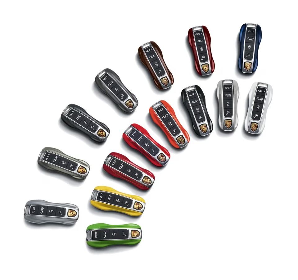 Original Porsche Fahrzeugschlüssel Seitenwangen lackiert 718/982 - 99104480120-Varianten