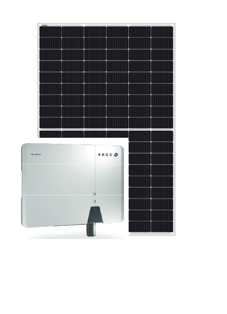 Photovoltaik-Paket 10 kWp Glas-Folie pure + KACO Wechselrichter