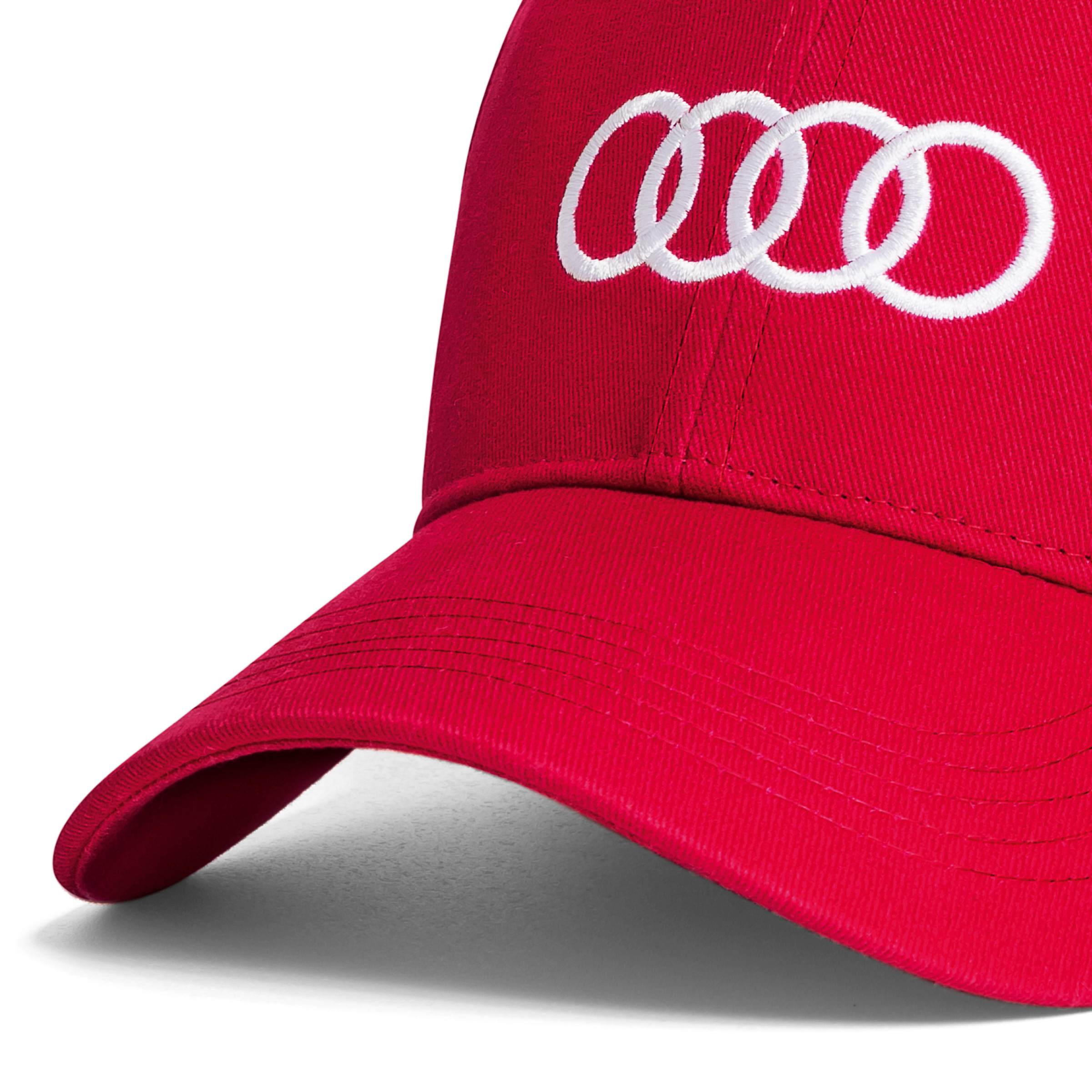 Original Audi Cap Baseballkappe Baseballcap Basecap Mütze rot 