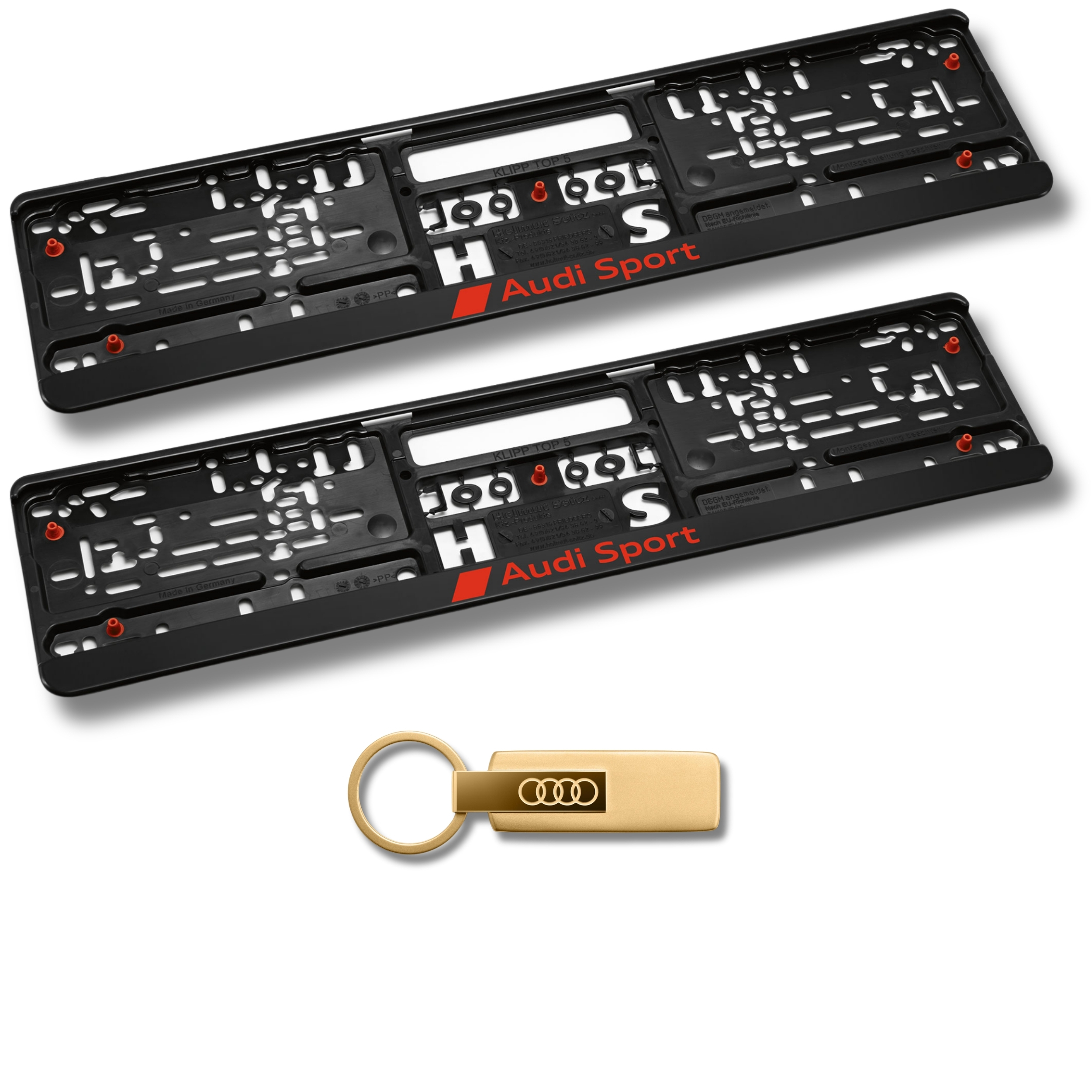 Aktionsset Audi Schlüsselanhänger Audi Ringe