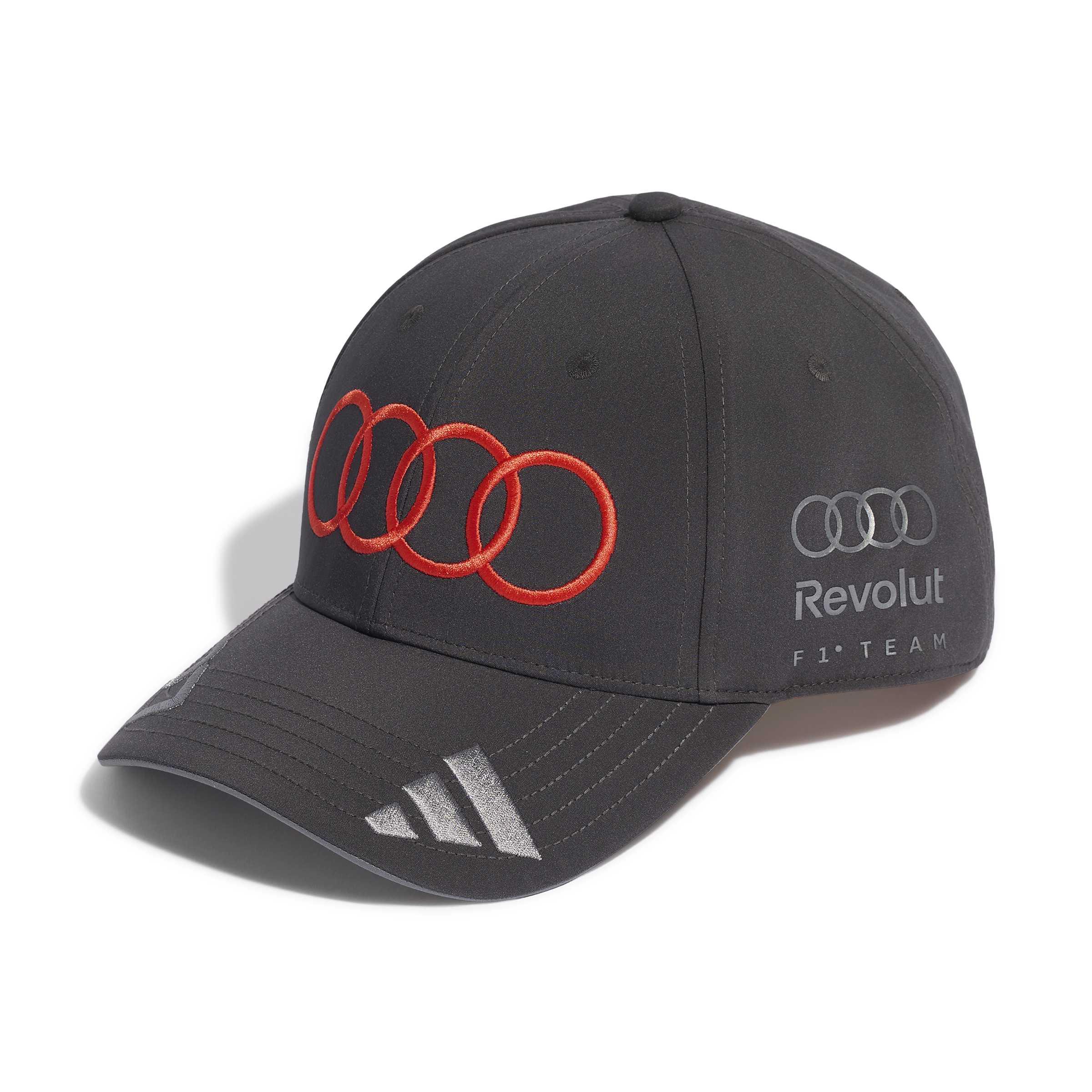 Original Audi Formel 1 Fan Cap Hulkenberg schwarz - grau - 31326020-Konfig