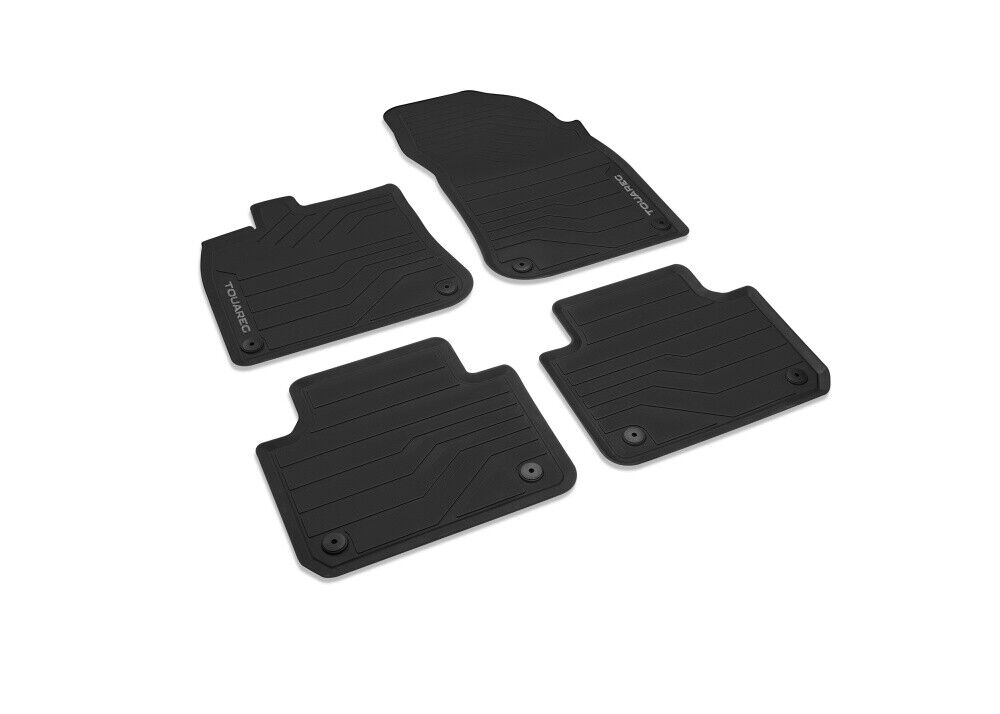 Original VW Touareg Allwetterfußmattenset vorne & hinten schwarz