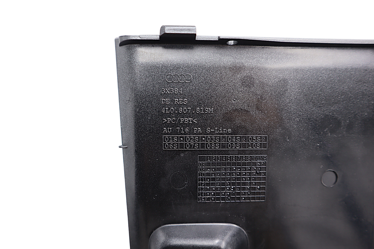 Original Audi Q7 Verschlussdeckel für Anhängerkupplung, platinumgrau