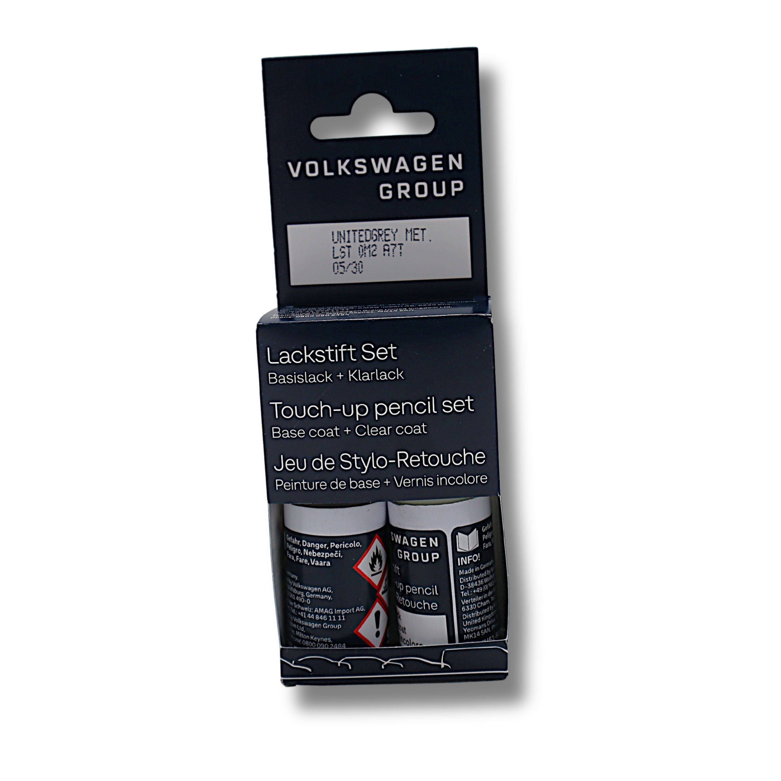 Original Audi VW SEAT Skoda Lackstiftset LA7T unitedgrey-metallic  - LST0M2A7T